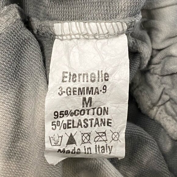 Eternelle Made in Italy Sweatpants White & Grey Print Size M - Picture 6 of 7
